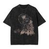 Dark Souls Sun Gwyndolin Dark of Big Hat Logan T Shirt Washed Short Sleeve High Street T-Shirt Men Women Streetwear Tees