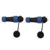 2Pcs SD16 IP68 Waterproof Aviation Connector SD16 Female Plug Male Socket G3/8 Thread SD16 6Pin