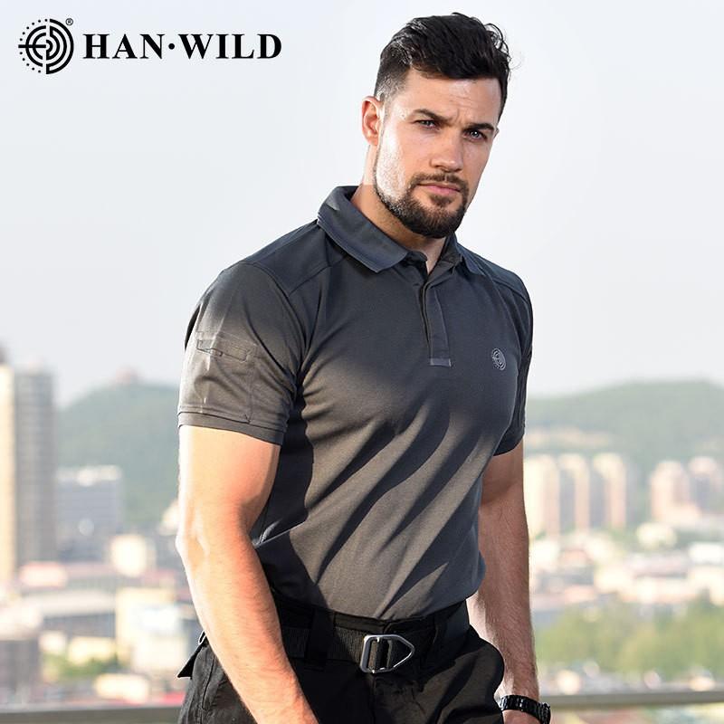 

Hanye T-shirt Men Women s Outdoor Sports P0l0 Shirt Light Short-sleeved Quick-drying Lapel Clothes 180-L серый