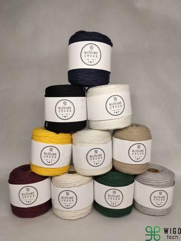 Yellow cotton macrame cord 3MM/200M