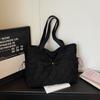 Large Capacity Casual Shoulder Bag Women Stylish Rhombus Quilted Crossbody Tote Urban Minimalist Design