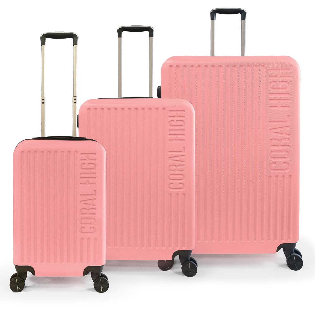 

Набор чемоданов из 3 предметов Coral High ABS Powder 16525