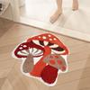 Imitation Cashmere Doormat Non Slip Absorbent Floor Mat Bedroom Bathroom Mushroom Plush Rug