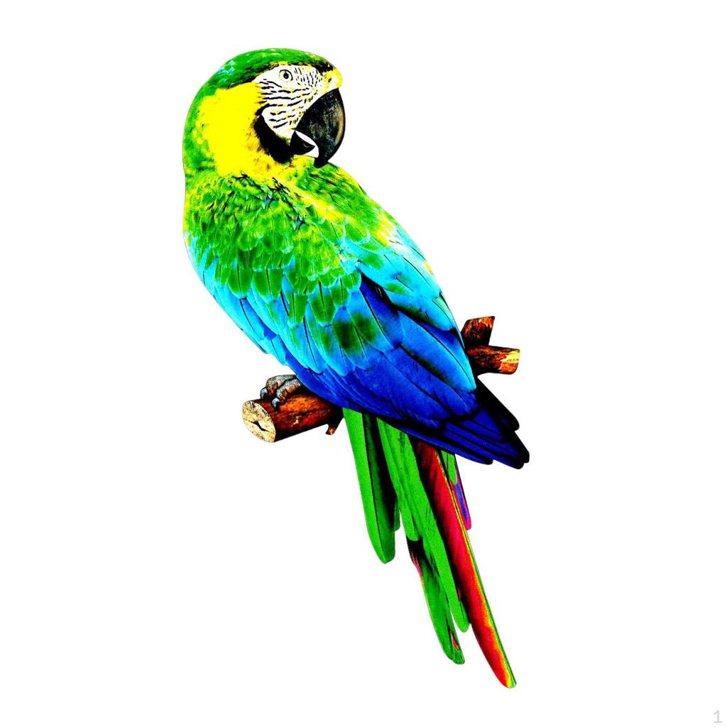 Handcrafted Parrot Figurine for Outdoor Display