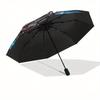 Stained Dragon Wall Art: Colorful Fantasy DecorUmbrella, Portable 3-Fold Compact Umbrella,Christmas Gift ES515
