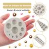 Pearl Fondant Mould Ball Pearl Semi Sphere Chocolate Silicone Moulds For Cake Decorating Cupcake Topper Candy Gum Paste Polymer Clay Moulds