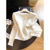 Women's 2026 Slimming Loose Knit Cardigan - Soft & Fluffy Crocheted Sweater Top for Autumn/Winter