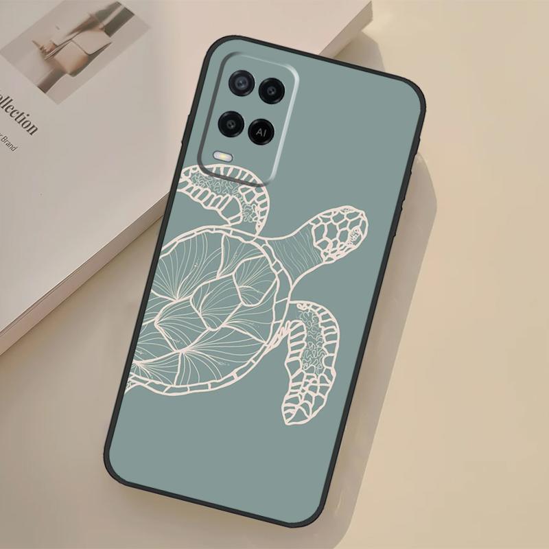 Sea Turtle Case For Oppo A5 Pro A15 A17 A57 A77 A18 A38 A58 A78 A98 A96 A76 A16 A94 A74 A54 A40 A60 A80