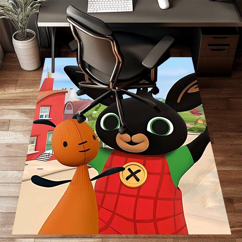 1pc Bing Bunny3 Design Printed Area Rug Carpet for Bedroom Living Room Home Decor Rugs Mat Non Slip Mat Rug for Bedside