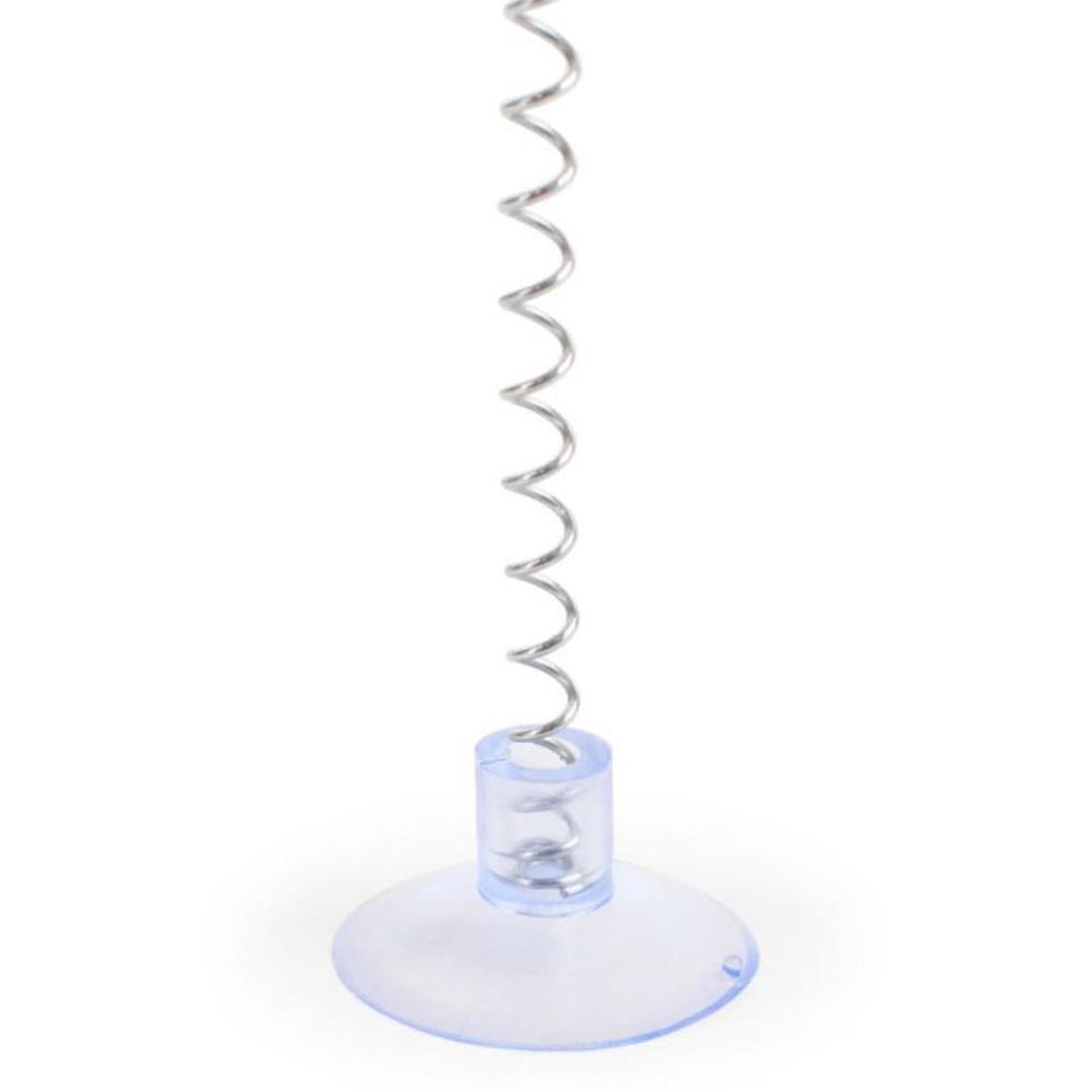 Plush Elastic  Swing  Mouse  Cat  Toys Suction Cup Spring Feather Stick With Bell Colorful Interactive Stress Relief Pet Supplies