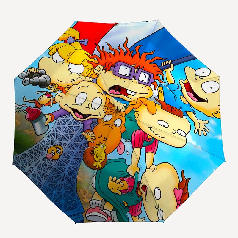 Cartoon Characters Automatic Opening and Closing, 8 rib Structure Portable Umbrella, Suitable for Men and Women in All Seasons Perfect Gift