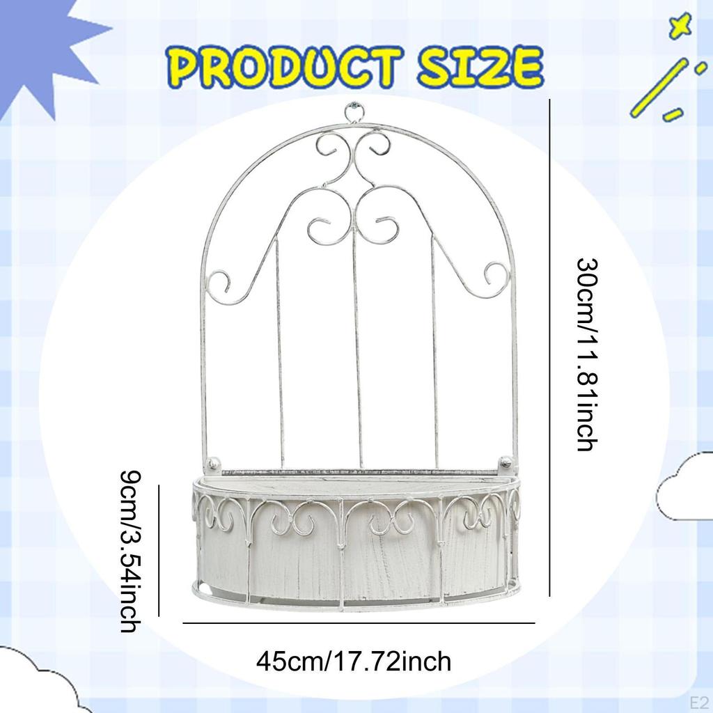 Detachable Wall Mounted Planter 11.8x17.7inch Accessory Hanging Flower Container