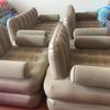 Inflatable Sofa Bed with Built-in Storage and Foldable Mat for Outdoor Camping