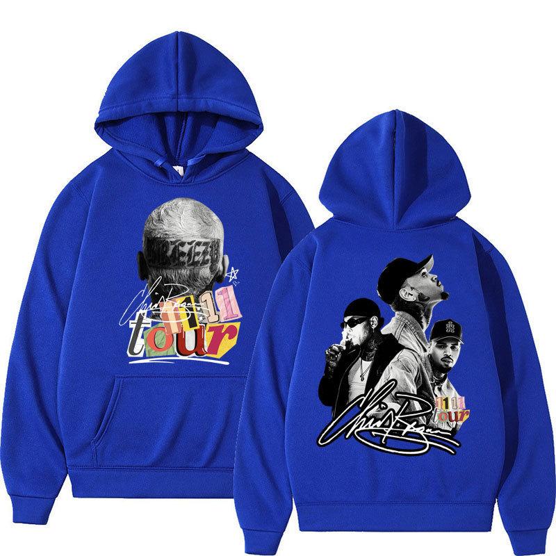 Rapper Chris Brown Graphic Hoodies Hip Hop Vinta