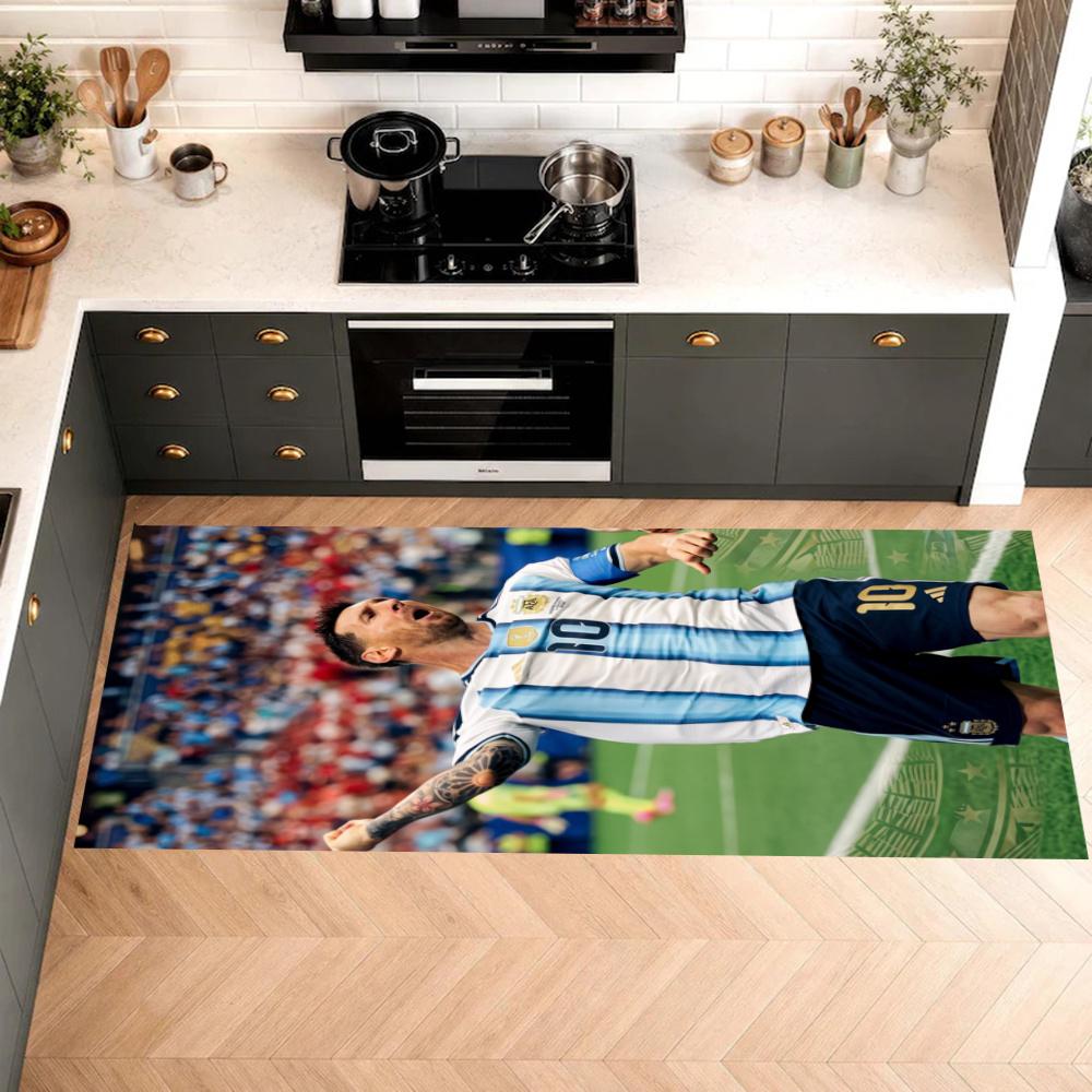 Messi Nonslip Kitchen Mat Floor Carpet Rug For Indoors Outdoors Home Decor Room Supplies Spring Decor