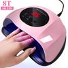 54W LED Nail Lamp for Gel Polish, Dual Light Source 5s Fast Curing, Professional Nail Dryer for Salon Use