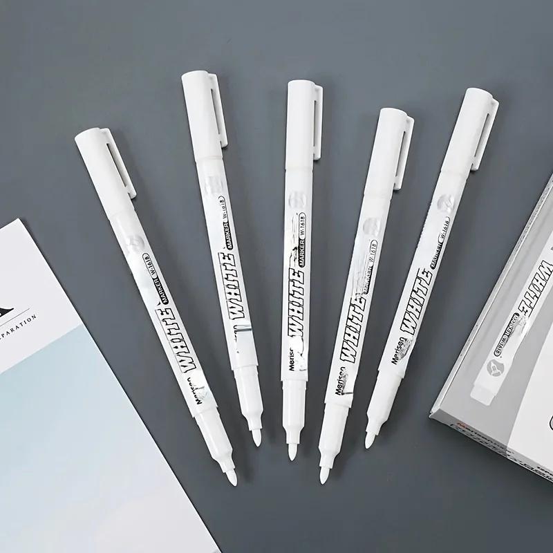 10pcs Waterproof White Paint Marking Pen | Suitable for DIY, Graffiti, Wood, Glass, Painting, Faux Leather, and Ledger