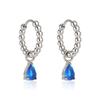 Wanxing 18K Gold Water Drop Zirconia Earrings - Elegant, Versatile Light Luxury Style.