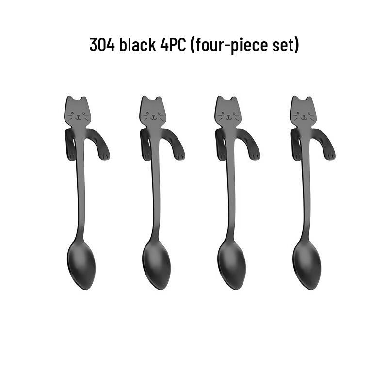 Cartoon Cat Hanging Coffee Spoons