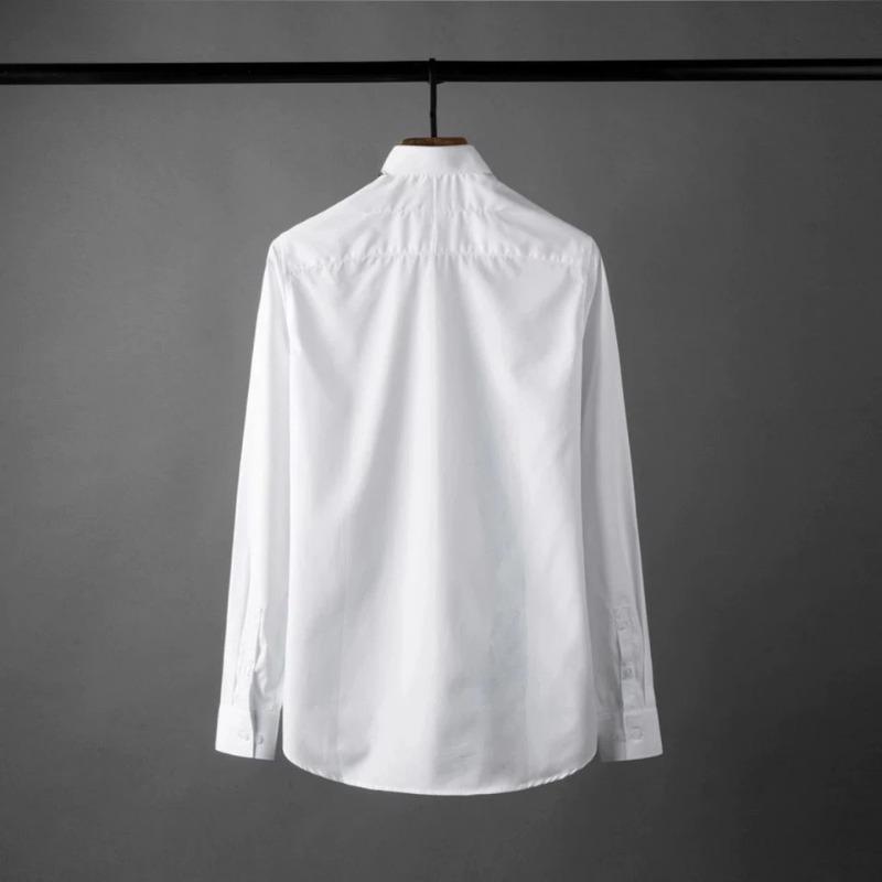 Autumn Painting Leopard Print Men's Business Casual Clothing Trendy Long-sleeved Slim Fashion Floral Shirt