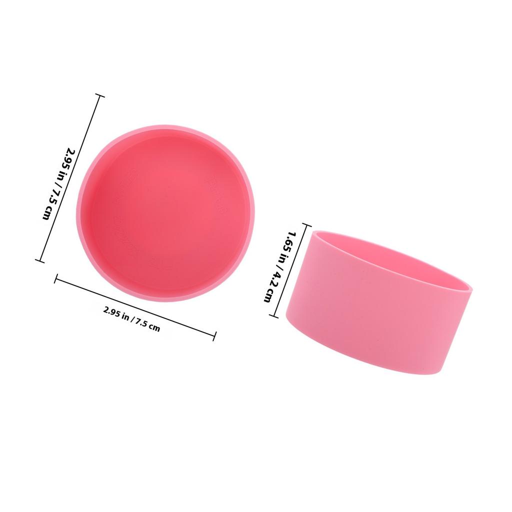 5Pcs Insulated Bottle Sleeves Heavy-Duty Silicone Boot for Water Bottles Cup Protectors Non-Slip Surface Home Organization