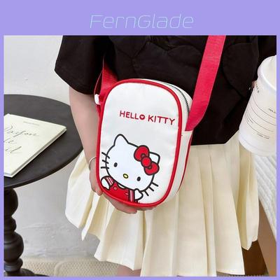Kitty Kids Nylon Crossbody Bag With Lightweight Design For Daily Use Characters Included)**