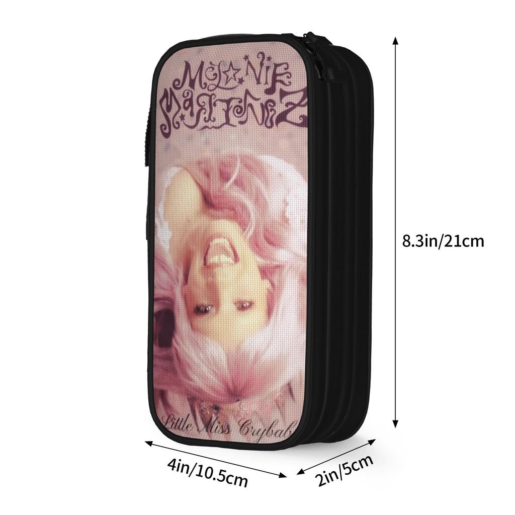 Large-capacity Pencil Pouch Melanies Martinez Hades Album 2026 Office Supplies Double Layer Pencil Case Stationery Make Up Bag