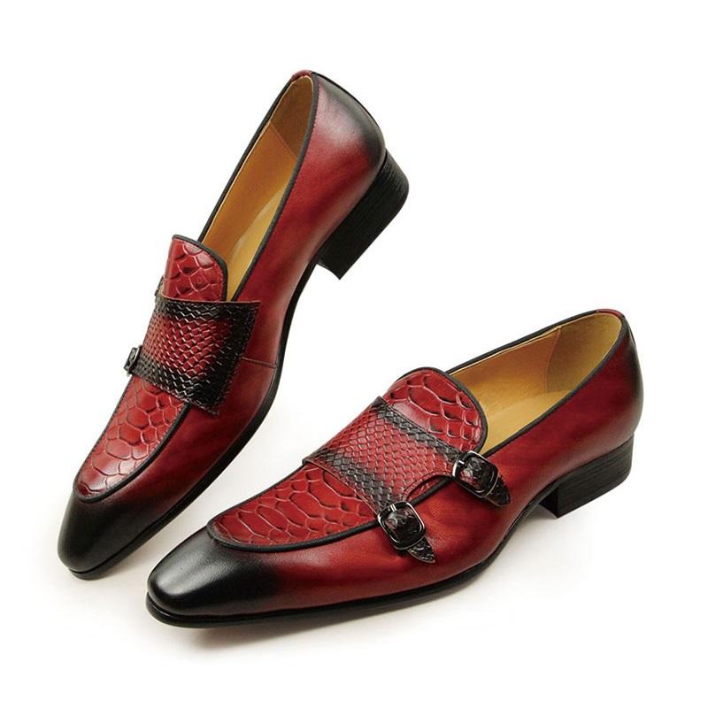 

Модные Удобные Мужские Кожаные Туфли Красного Черного Цвета Лоферы Резиновая Подошва Повседневная Офисная Деловая Обувь Классические Ретро Пенни Мужские Туфли 39 красный
