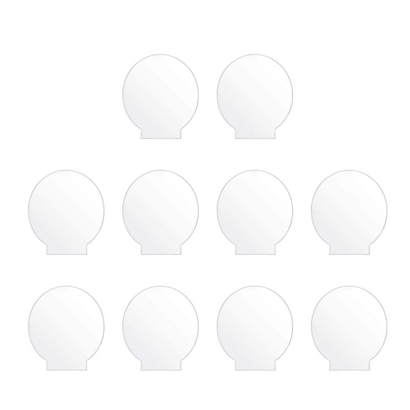 

10Pcs Blank Transparent Sheet DIY Seating Card for Handmade Craft Engraving Item