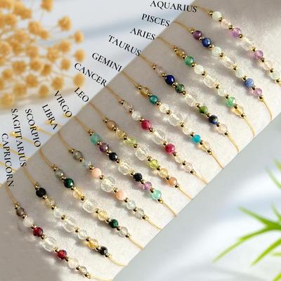 Zwölf Sternbilder Halbedelstein-Armband: Eleganter, Luxuriöser und Vielseitiger Schmuck