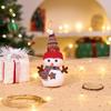 Christmas Snowman Plush Ornaments and Santa Doll Photo Props for Store Displays