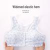 Cotton Front-Fastening Wire-Free Sleep Bra for Mature Women