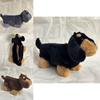 Uroczy Pluszowy Jamnik Portmonetka Miękki Breloczek do Plecaka Zabawka Prezent Dla Dzieci