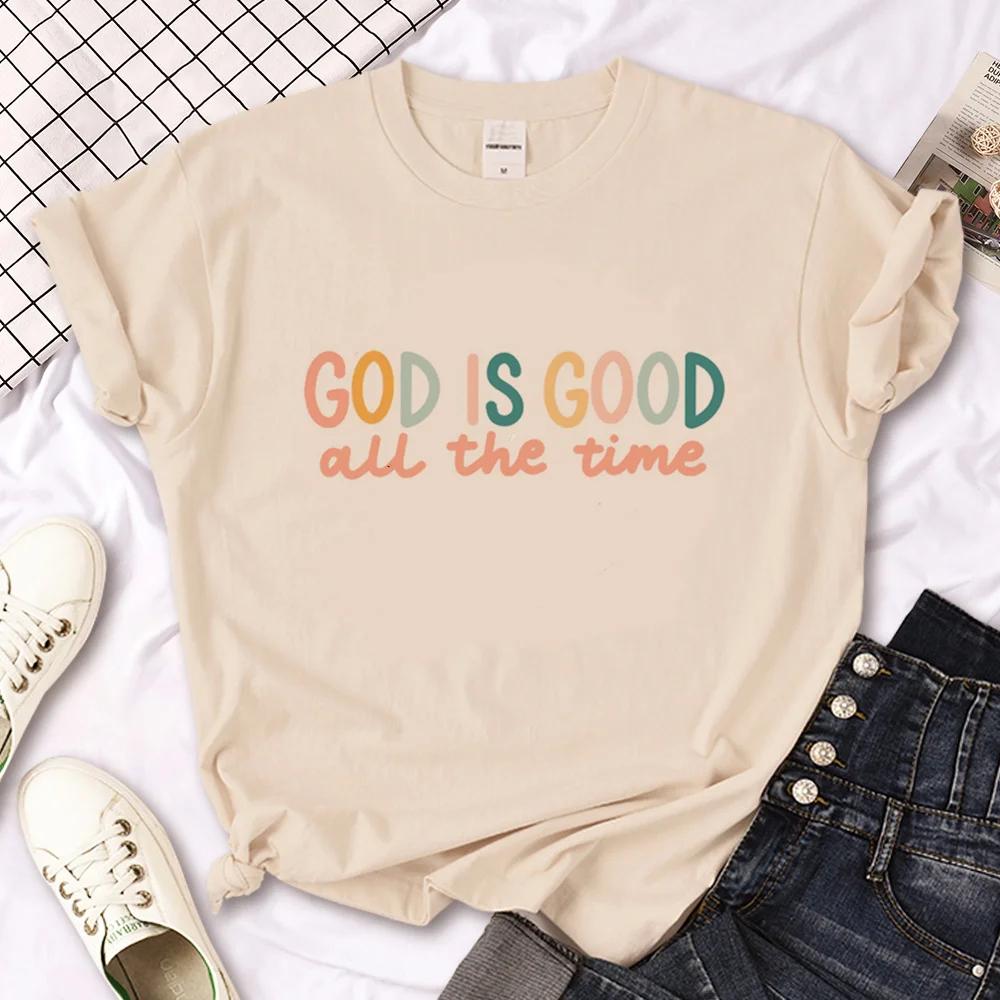 God tshirt women Japanese top female manga harajuku clothes women shirts S