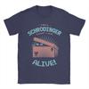Dì a Schrodinger Che Sono Vivo di Tobe Fonseca T-shirt Gatto Uomo 100% Cotone T-shirt Girocollo Magliette Regalo di Compleanno