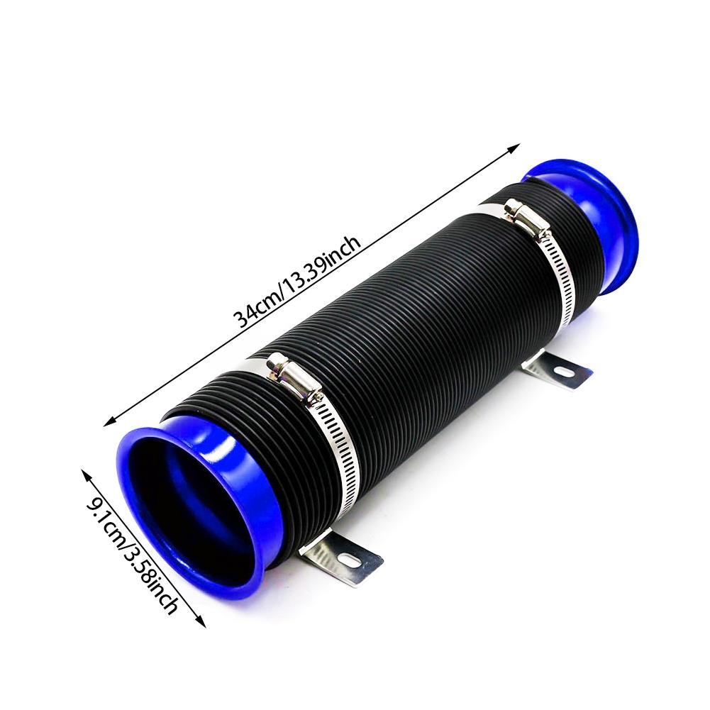 76mm Car Modification Supplies Telescopic Tube Ventilation Tube Intake Air Pipe Expandable Cold Air Intake Kit