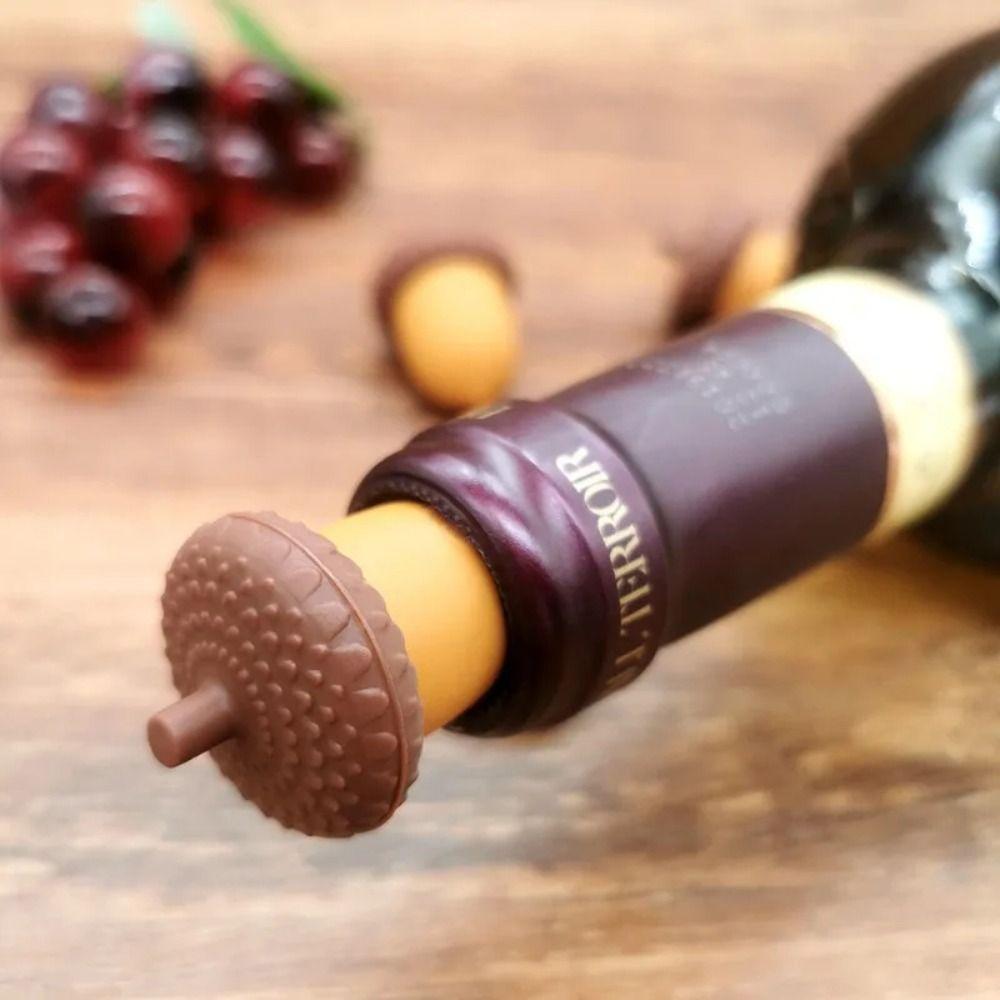 Acorn Wine Stopper Cap Leakproof Champagne Stopper New Wine Bottle Cork