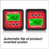 Magnetischer Winkelmesser Winkelmessgerät Winkelmesser Neigungsmesser Klinometer Gehrungswinkel Wasserwaage Elektronisch Digital LCD Hintergrundbeleuchtung