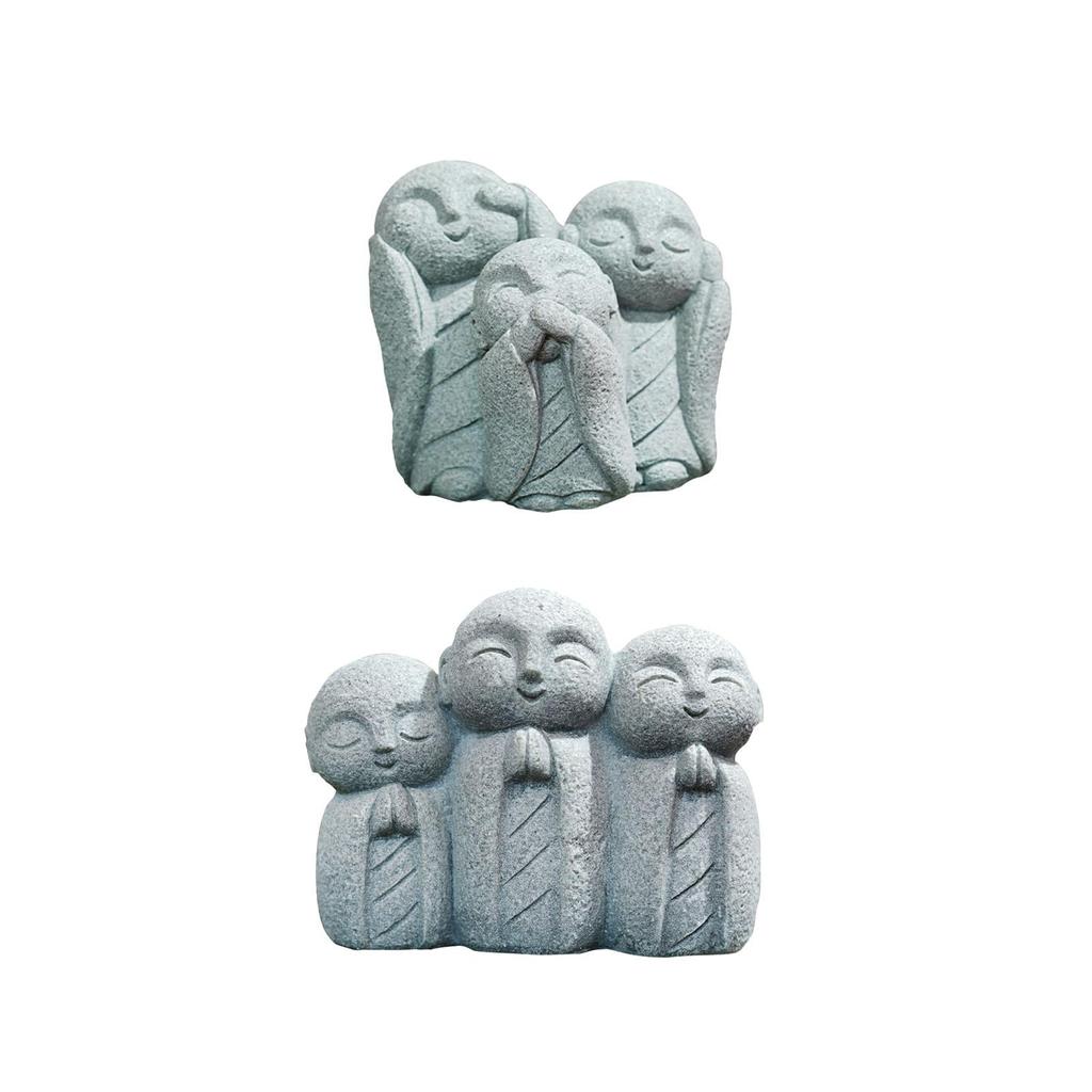 Buddha Statue Multifunction Mini Crafts Fish Tank Decoration Landscaping Accessories for Tabletop Porch Teahouse Lawn Garden