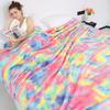 Ultra Soft Fluffy Tie Dye Rainbow Fleece Blanket Cozy Warm Throw Blanket for Bed Couch Sofa All Season Home Decor