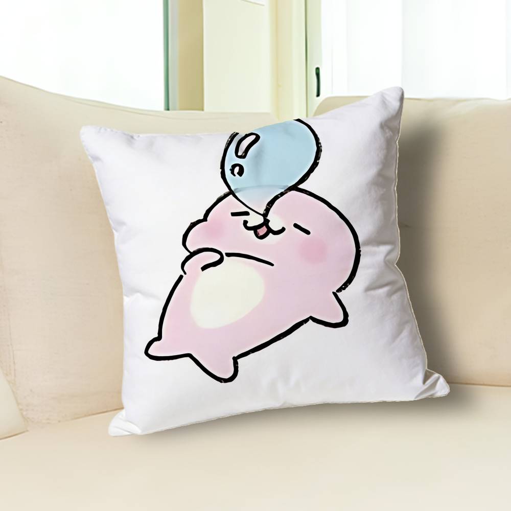 

Kawaii M-Mamegomas Cute Baby Various Sizes Square Pillow Case For Car Home Bedchamber Decor Custom Valentine gift 30cmx30cm