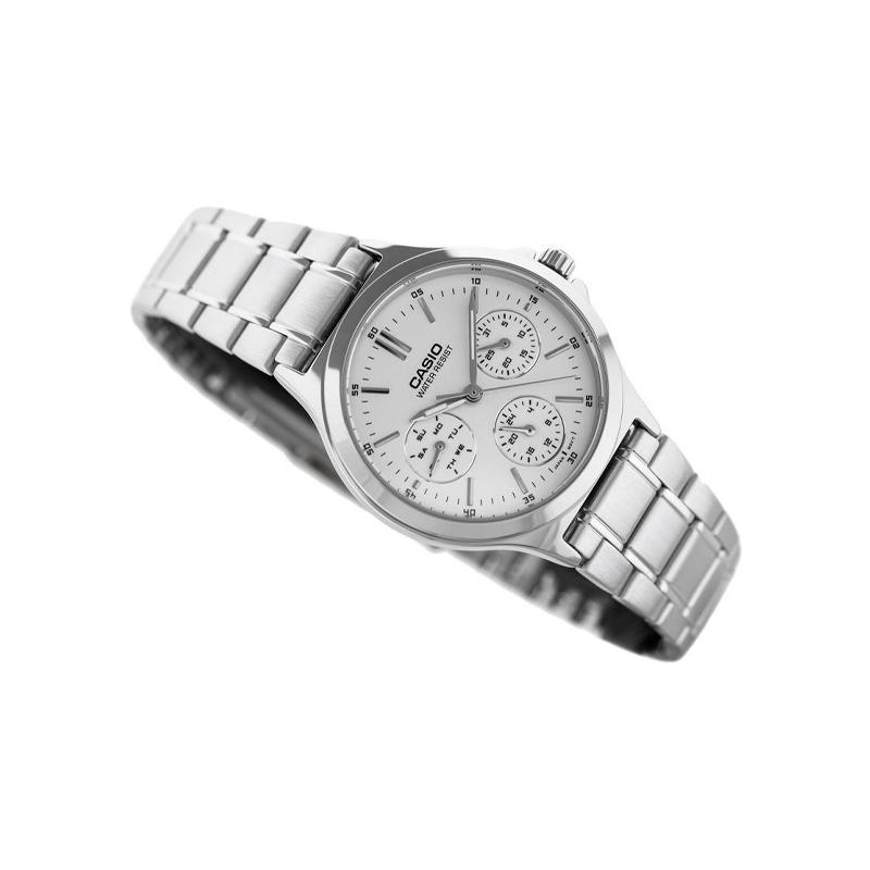 Casio STANDARD Series DRESS Series Business Casual Roman Scale Quartz Movement Stainless Steel Strap Japanese and Korean Women's LTP-V300D-7A