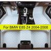2 Doors Car Floor Mats for BMW E85 Z4 2004 2005 2006 2007 2008 Auto Waterproof Anti-Slip Foot Pads Pu Leather Carpet Pads