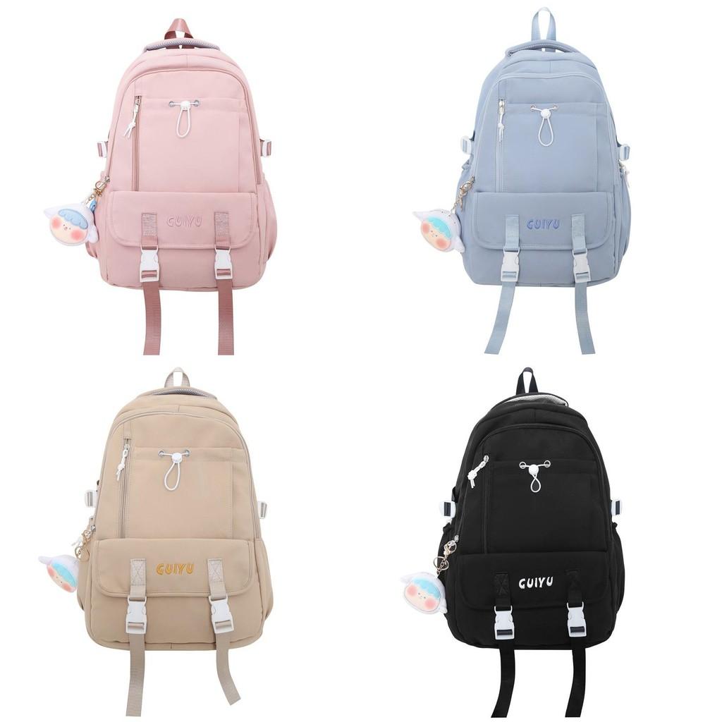 Girls Backpack 20l Nylon School Bag With Large Capacity For Daily Use