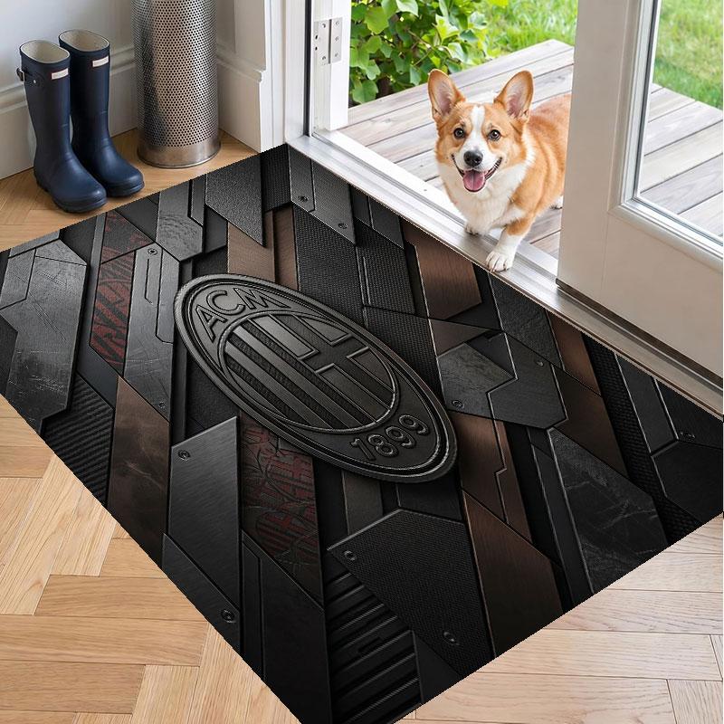 Soft Floor Carpet AC Milan Pattern Area Rug Decorative Mat For Home Room Decoration