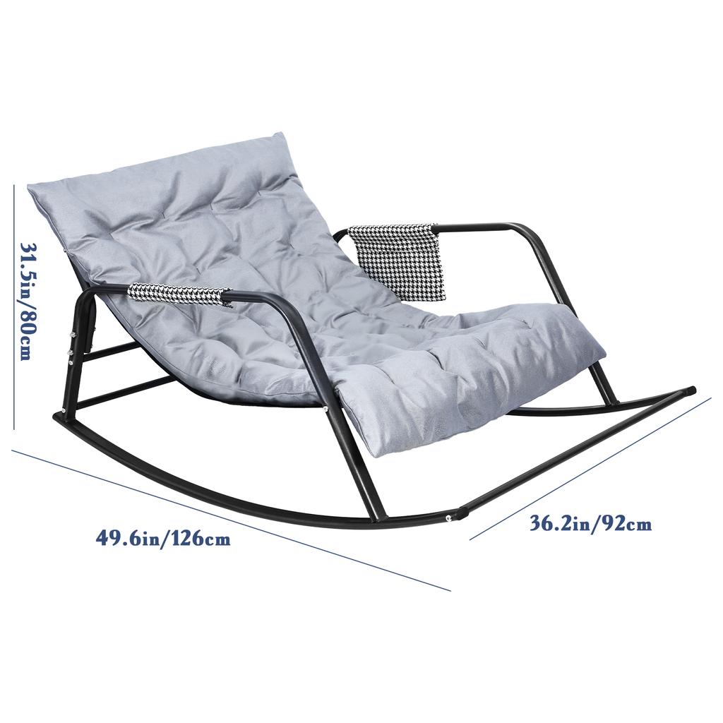 Rattan Weaving Rocking Chair Leisure Sofa Home Balcony Single Lazy Sofa Rocking Chair Rattan Chair Sleep Outdoor Living Room