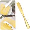 430 Stainless Steel Butter Knife with Hole Butter Spatula Oil Scraper Cheese Bread Jam Butter
