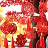 Wooden Chinese New Year Ornament Chinese Style Festival Ornaments  Home