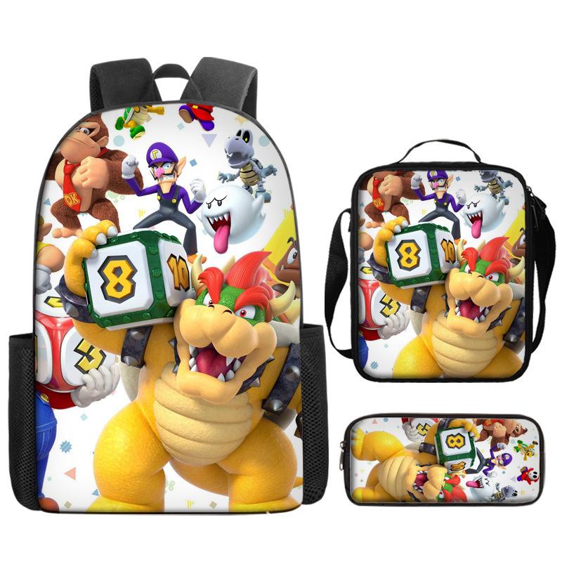 Super Elementary School Bag Cartoon Anime Backpack Mario Backpack Super Satchel