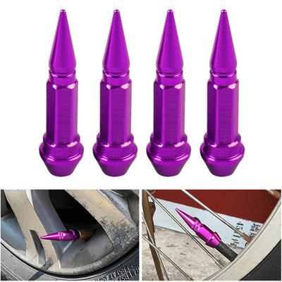 Yousheng 4 szt. 45/60mm Nakrętka na wentyl opony z kolcami Pyłoszczelna ze stopu aluminium Pokrowiec na wentyl opony rowerów motocykli Akcesoria samochodowe